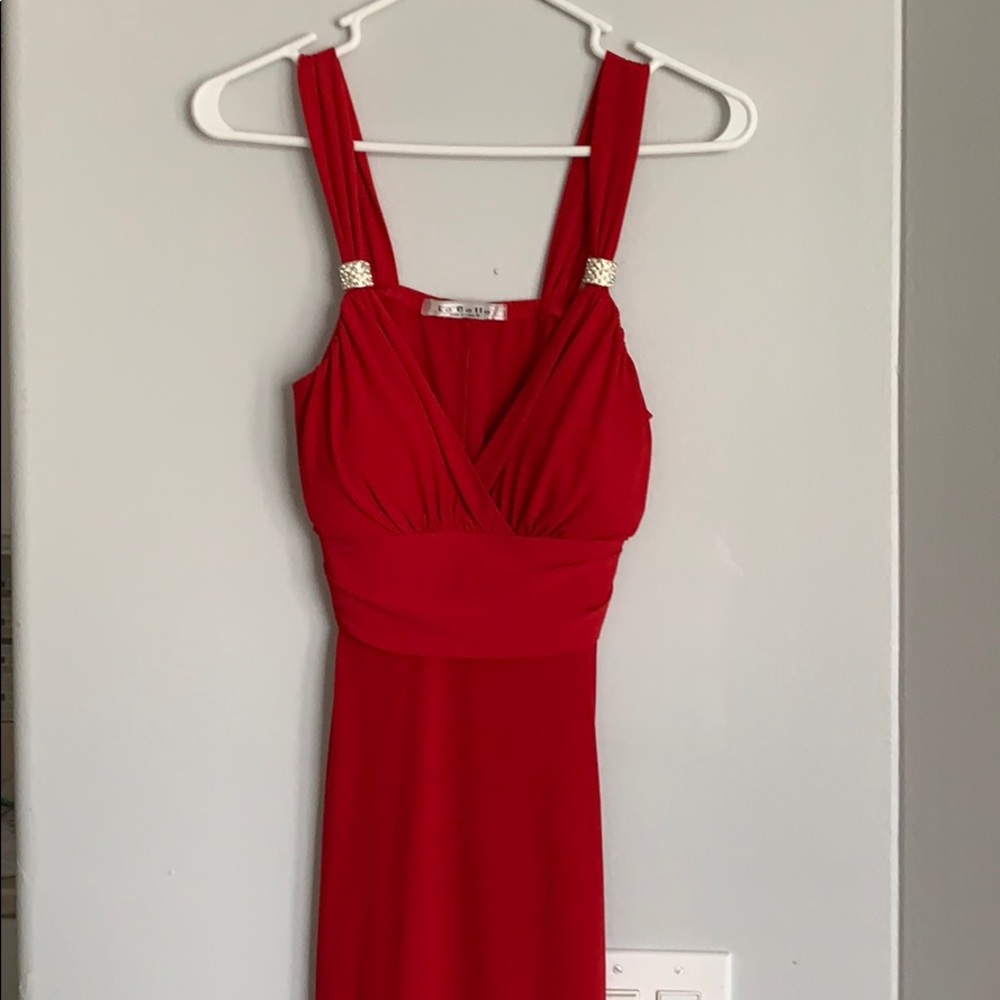 red dress